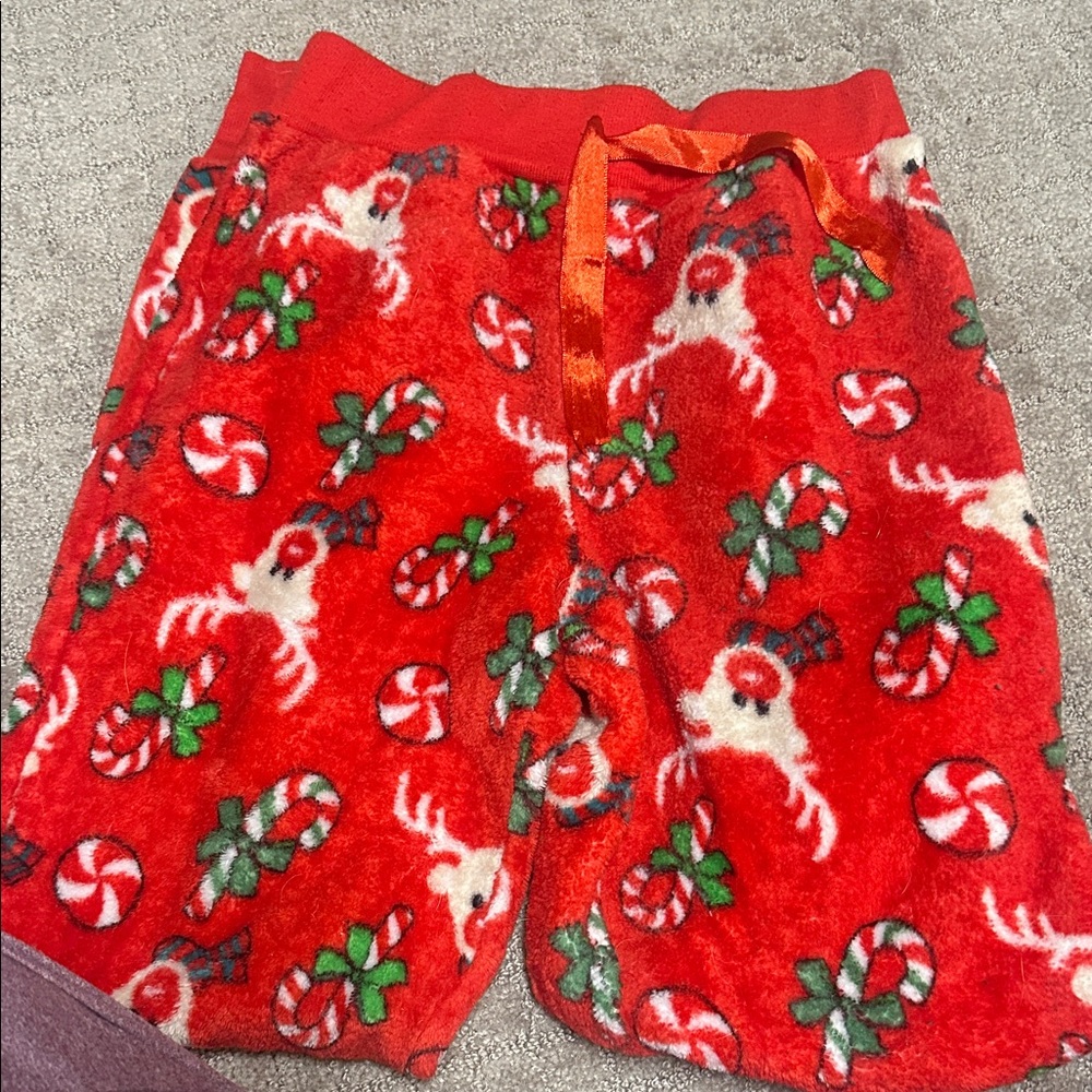 Fashion Nova Red Festive Print Shorts